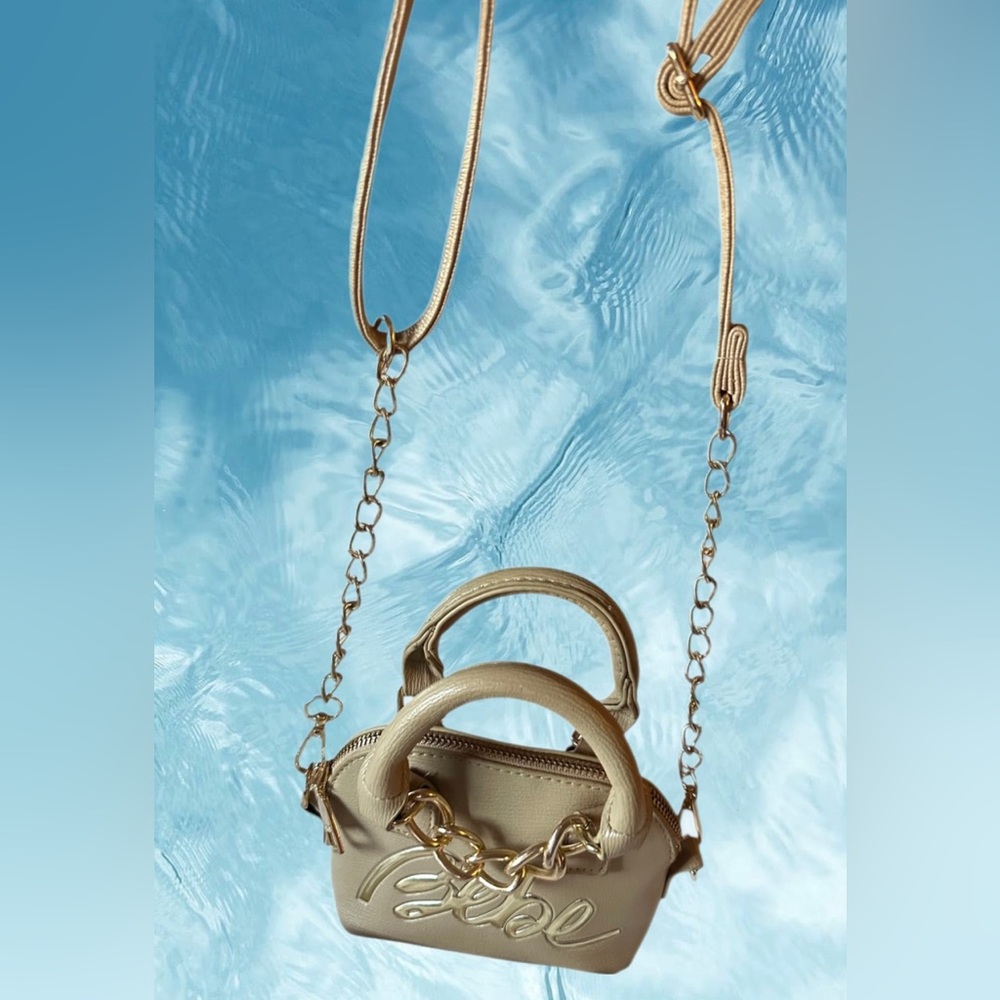 Bebe Gianna Micro Dome Crossbody in Beige NWOT - Picture 9 of 9